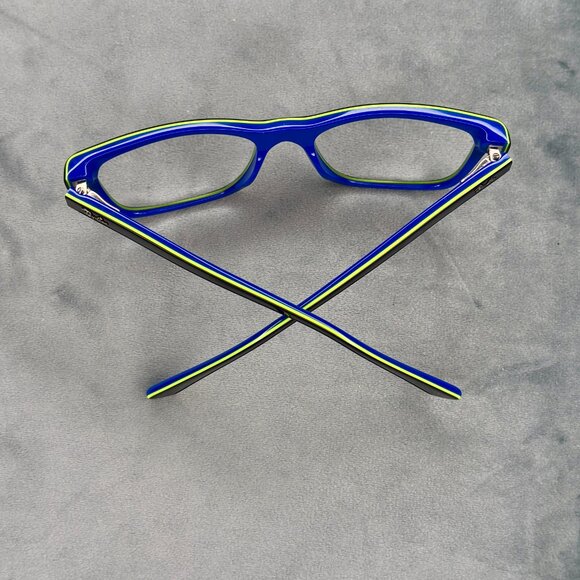 Ray-Ban RB1536 3600 Eyeglasses Black Blue Square Full Rim Frame 48-16-130 - Picture 4 of 7